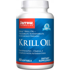 Krill Oil 60 softgels proefverpakking - 100% zuivere krillolie + astaxanthine | Jarrow Formulas