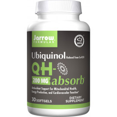QH-Absorb 200mg 30 softgels - ubiquinol (reduced co-enzyme Q10) | Jarrow Formulas
