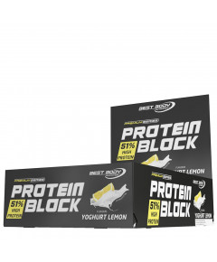Protein Block 90g - 15 lekkere eiwitrepen met 45 gram eiwit in  citroenyoghurtsmaak | Best Body