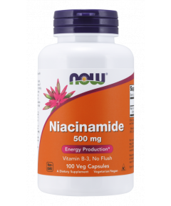 B3 - Niacinamide, no flush 100 capsules for energy production | NOW NOW Foods