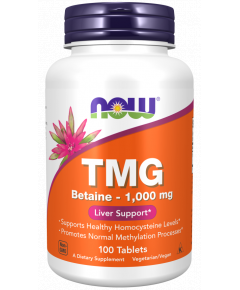 TMG trimethylglycine 1000mg 100 tablets - betaine supports a healthy homocystein level | NOW NOW Foods
