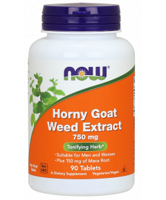 Horny Goat Weed Extract 90 tabletten - een tonicum met berberis en maca voor vrouwelijke en mannelijke energie | NOW