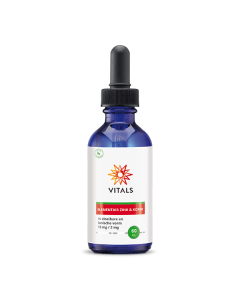 Zinc & Copper Liquid 60ml - 15mg elemental zinc with 2mg copper as liquid in ionic form | Vitals Vitals