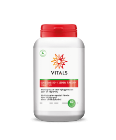 Elke Dag 50+ 60 tabletten - speciaal geformuleerd voor 50-plussers met extra Q10, alfaliponzuur, pterostilbeen en luteïne  | Vitals