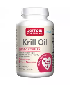 Krill Oil 60 softgels  - 100% zuivere krillolie + astaxanthine | Jarrow Formulas