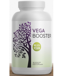 Vega Booster 180 v-capsules - 5 essentiële 'vleesvoedingsstoffen' voor veganisten | Power Supplements