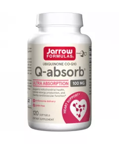 Q-absorb 100mg 120 softgels - ubiquinon (co-enzym Q10) met fosfolipiden | Jarrow Formulas