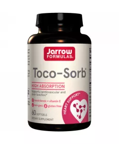E Toco-Sorb 60 softgels - tocotrienol-vitamine E complex met fytosterol & squaleen, beschermt hart en bloedvaten | Jarrow Formulas