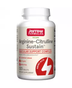 Arginine-Citrulline Sustain 120 tabletten - verbetert doorbloeding | Jarrow Formulas