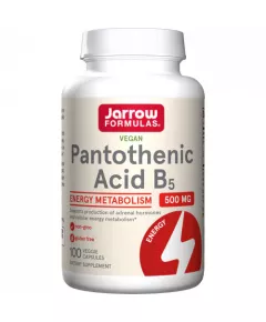 B5 - Pantothenic Acid 100 capsules - essential for energy production & promotes hair growth | Jarrow Formulas
