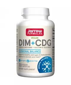 DIM + CDG 30 capsules  - diindolylmethaan + calcium D-glucaraat voor een gezonde hormoonbalans | Jarrow Formulas