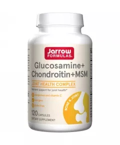 Glucosamine + Chondroitin + MSM 120 capsules kleinverpakking voor optimale gewrichtsondersteuning | Jarrow Formulas