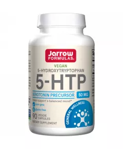 5-HTP 50mg 90 capsules - 5-hydroxytryptofaan, belangrijk voor aanmaak serotonine en melatonine | Jarrow Formulas