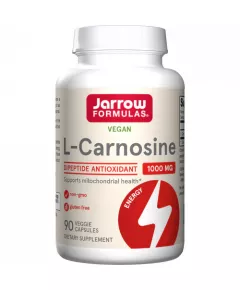 Carnosine 90 capsules - dipeptide alanine-histidine for cellular rejuvenation | Jarrow Formulas