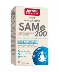 SAM-e 200mg 60 tablets S-adenosylmethionine  for immune support and detoxification| Jarrow Formulas
