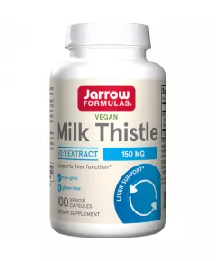 Milk Thistle Silymarin 80% 100 capsules kleinverpakking - mariadistel ondersteunt de leverfunctie | Jarrow Formulas