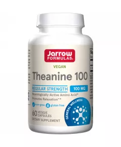 Theanine 100mg 60 capsules for relaxation and enhanced learning ability | Jarrow Formulas