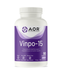 Vinpo-15 90 capsules - vinpocetine supports optimal brain function | AOR