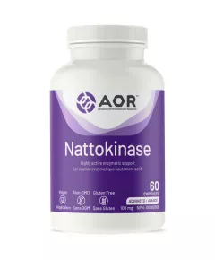 Nattokinase 100mg 60 v-capsules voor een gezonde doorbloeding | AOR