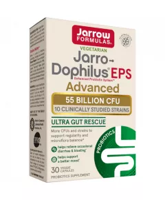 Jarro-Dophilus EPS Ultra Potency 55 miljard 30 capsules - het ultieme hoog gedoseerde probioticum voor op reis | Jarrow Formulas