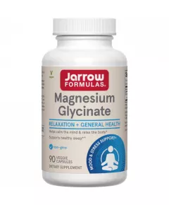 Magnesium Glycinate 90 capsules - magnesiumglycinaat ondersteunt een gezonde spier-, zenuw- en hartfunctie | Jarrow Formulas