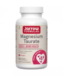 Magnesium Taurate 90 capsules - magnesiumtauraat ondersteunt een gezonde hartfunctie en sterke botten | Jarrow Formulas