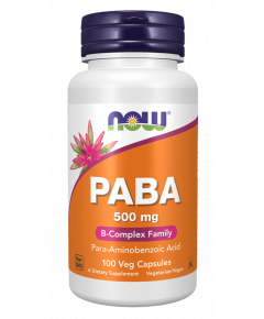 PABA 100 capsules - para-amino-benzoëzuur, een voorloper van foliumzuur | NOW