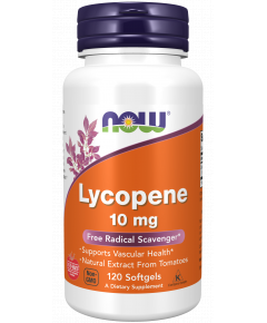 Lycopene 10mg 120 softgels - lycopeen, vrije radicalenvanger | NOW