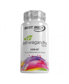 Ashwagandha extract 500mg 60 capsules - organic ayurvedic performance enhancing herb | Best Body