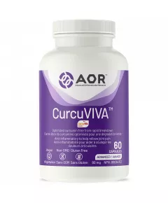 CurcuVIVA™ 60 capsules - highly absorbable and effective curcumin formula | AOR
