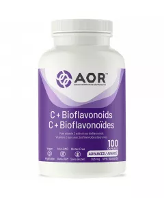 C + Bioflavonoids 100 capsules - ascorbinezuur + citrusbioflavonoiden |  AOR