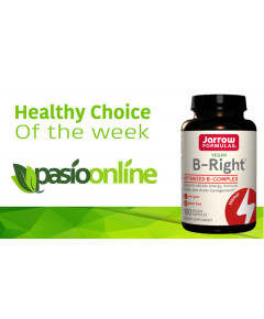 B-Right 100 capsules - best balanced B-vitamin complex with 5MTHF, methyl-B12, P5P and pantethine | Jarrow Formulas