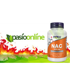 NAC 600mg 100 capsules - N-acetyl-cysteïne met selenium en molybdeen voor bescherming tegen vrije radicalen | NOW