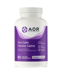 Fem Calm 60 capsules - Vitex, rhodiola, ashwagandha en B-vitamines bevordert hormoonbalans | AOR