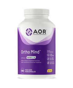 Ortho Mind 180 capsules - acetyl-L-carnitine, arginine pyroglutamate, citicoline, Bacopa monniera, ginseng | AOR Advanced Orthomolecular Research