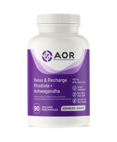 Relax and Recharge 90 capsules - ashwagandha and rhodiola | AOR Advanced Orthomolecular Research