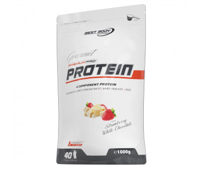 Gourmet Premium Pro Protein 1kg Strawberry White Chocolate