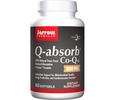 Q-absorb 100mg 60 softgels trial-size - ubiquinone (co-enzyme Q10) with phospholipids | Jarrow Formulas