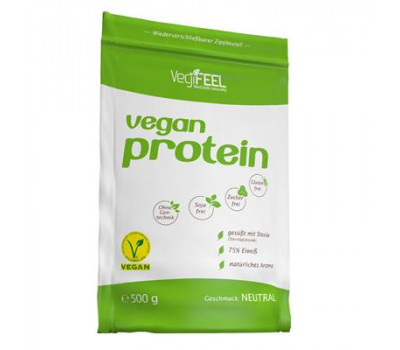 Vegan Protein 500g - 4 componenten plantaardig eiwit zonder soja met een compleet aminozuurprofiel | VegiFeel