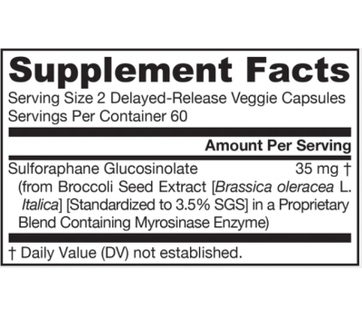 BroccoMax delayed release 120 capsules grootverpakking - broccoli extract (sulforafaan glucosinolaat) | Jarrow Formulas