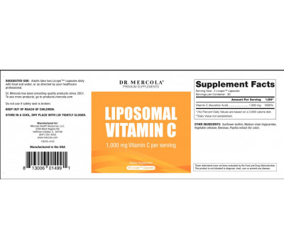 C - liposomal vitamin C liquid capsules | Mercola Nutrition