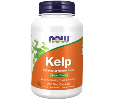 Kelp 250 capsules - organic seaweed with iodine | NOW