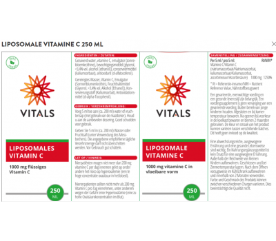 C - liposomal vitamin C 250 ml as a liquid | Vitals