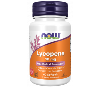 Lycopene 10mg 120 softgels free radical scavenger NOW Lycopene 10mg 120 softgels free radical scavenger NOW