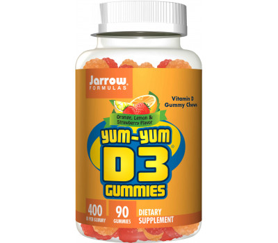 D3 - cholecalciferol 400ie 90 gummies for kids - 10mcg per chew