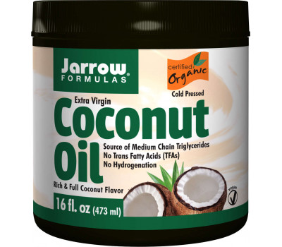 Organic Extra Virgin Coconut Oil 454g - extra virgiene biologische kokosolie | Jarrow Formulas