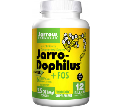Jarro-Dophilus + inuline-FOS 12 miljard 70g probioticumpoeder | Jarrow Formulas