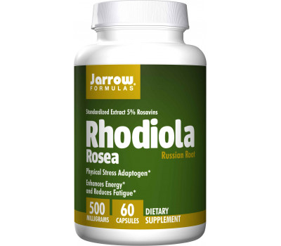Rhodiola Rosea 500mg 60 caps - 5% rosavine, rosine en rosarine | Jarrow Formulas
