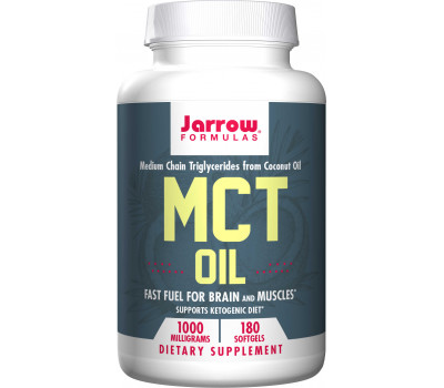 MCT Oil 180 softgels - middellange keten vetzuurolie uit kokosolie | Jarrow Formulas