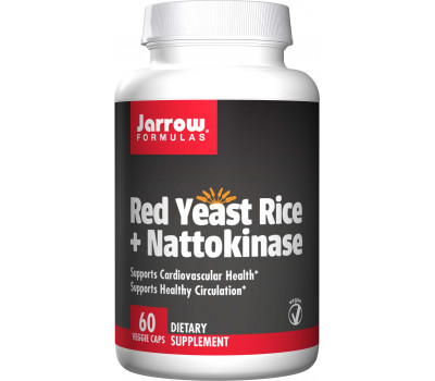 Red Yeast Rice + NK 60 capsules - Monascus purpureus & nattokinase | Jarrow Formulas